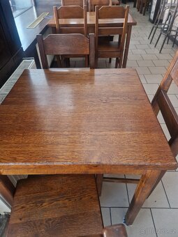 Stoly,  židle a lavice z restaurace - 12