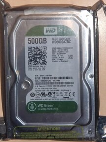 Nové disky interní a externí 250 - 750GB Plotnový i SSD - 12