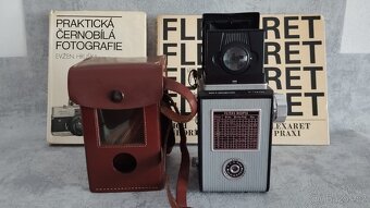 Starý fotoaparát Flexaret + pouzdro, příslušenství, krabice - 12