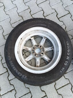 ALU kola 4x108 R15 + letní pneu Barum - 12