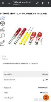 Nový Stavitelny podvozek vw polo 9n /set - 12