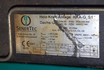 Kogenerační generátor Senertec Dachs BHKW 5,5 KW - 12