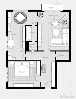 Prodej byt 2+1, 58㎡ - 12