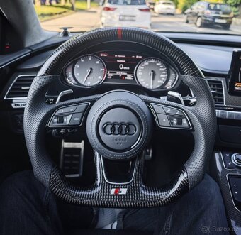 AUDI VOLANT KARBONOVY RS ZKOSENY s airbagom - 12