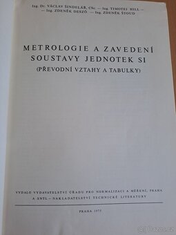 METROLOGIE a zavedení soustavy jednotek SI, KOMPLET 1975 - 12