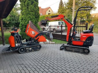 Půjčovna-pronájem minibagru Kubota U10-5, Kubota K008-3 - 12
