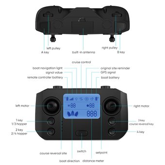 Zavážecí loďka, zakrmovací loď s GPS - 12