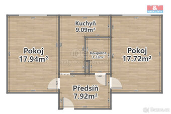 Prodej bytu 2+1, 60 m², Klatovy, ul. Plzeňská - 12