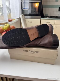 Kožené kozačky Philosophy/ di alberta Ferreti - 12