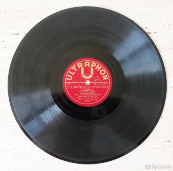 4 šelakové gramofonové desky ULTRAPHON, R. A. Dvorský - 12