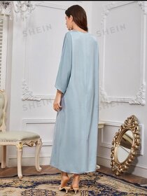 Shein společenské dlouhé šaty Abaya - 12