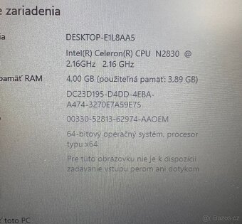 Medion Akoya / Celeron N2830 / 4GB RAM / 120GB SSD / 15.6" - 12