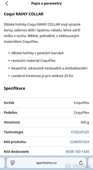 Dětské holínky Coqui - vel. 29 - 12