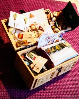 Krásná vintage hrací krabička na cetky SMER ČSSR hrající - 12