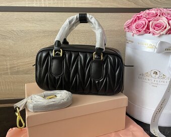 Kabelka Miu Miu Arcadie Matelassé Nappa s krabicou - 12