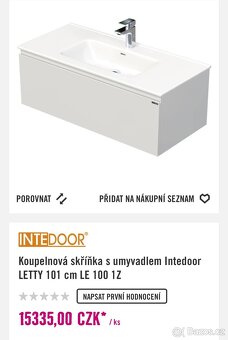 Umyvadlová skříňka + umyvadlo - 12