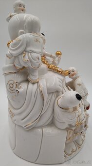 Socha smějícího se Buddhy Maitreya Dehua - 5 dětí Maitreya - 12