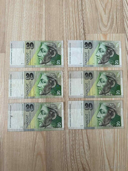 Slovenské bankovky (5000, 1000, 500, 200, 100, 50, 20 ) - 12