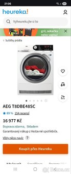 Sušička AEG 8kg - 12