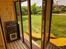 Venkovní finská panoramatická sauna Horizont M5 - 12