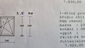 Prodám plastová okna - použitá - 12