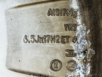 Original ALU kola Škoda 17" 6,5J ET41 + 215/55/R17 - 12