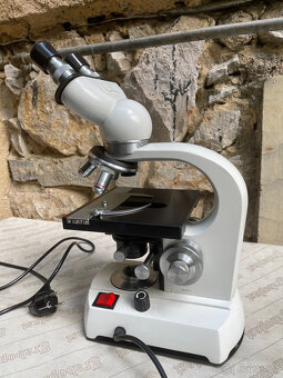Vzácný vintažní laboratořní Mikroskop Steindorf-Berlin binok - 12