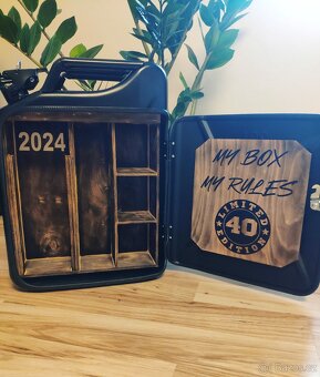 Kanister bar, minibar, kovová bandaska - 12