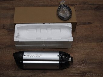 Laděný výfuk Mivv Titanium stříbrný/carbon Nový - 12