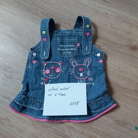 dívčí šaty  vel 74-80 / 6-12M - 12