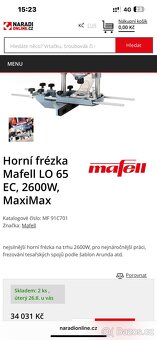Horní frézka Mafell LO 65 e - 12