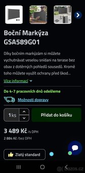 Boční markýza 180x450cm - 12