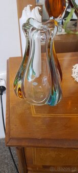 Váza hutní sklo - 12