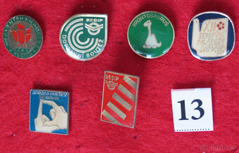 asi 90 ks odznaků - různé - ČSFR - cca 1970 - 1999 - 12