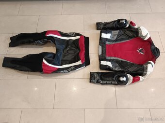 Vanucci ST1-Pánská kožená moto kombinéza, dvoudílná - 12