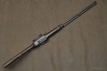 Historická dvouhlavňová křesadlová brokovnice - 12