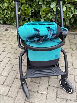 Kočárek CYBEX Eezy S Twist+2 Black 2021, river blue - 12