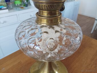 ART DECO STAROŽITNÁ PETROLEJKA AUGUSTA BRENNER, FRANCIE 1920 - 12