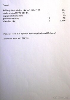 AVIE - náhradní díly - 12