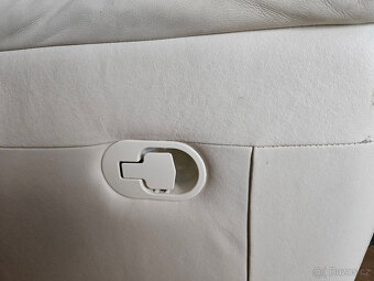 Kožené křeslo polohovací - 12