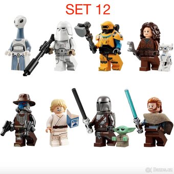 Rôzne figúrky Star Wars 4 (8ks) typ lego - nové - 12