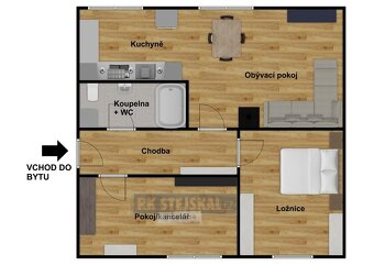 Pronájem bytu 3+kk, 69 m², Hluboká nad Vltavou - 12