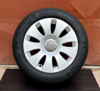 Originál kola Audi 5x112 R16, letní pneu Michelin 205/55 R16 - 12