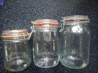 Velká váza, sklenička, čajový keramický set, květináč - 12