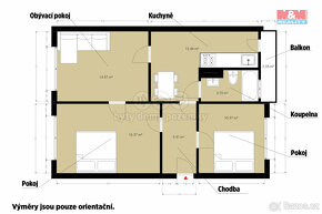 Prodej bytu 3+1, 71 m², Bělčice - 12