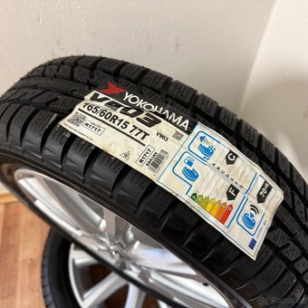 NOVÁ TOYOTA AYGO 4x100 R15 ET35+ZIMNÍ 165/60R15 8,5mm SILVER - 12