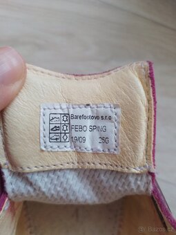 Dívčí kožené barefoot celoročky Baby Bare Febo Spring vel.25 - 12