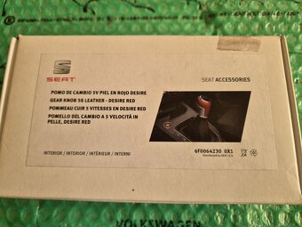sportovní rukojeť řadící páky Seat Ibiza od 2017 s 5 rychlos - 12