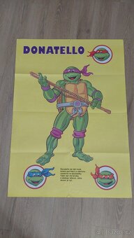 3 x plakátový komiks Želvy Ninja rok 1992 - 12