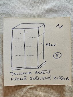 sektorový nábytek - skříň, 80. léta - 12